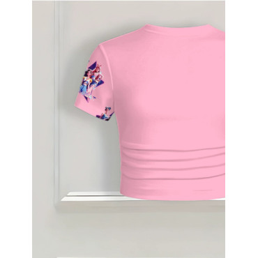 Set de Camiseta y pantalón Huntrix 🌟 Moda Primavera, Verano y Otoño