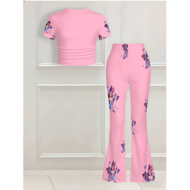 Set de Camiseta y pantalón Huntrix 🌟 Moda Primavera, Verano y Otoño