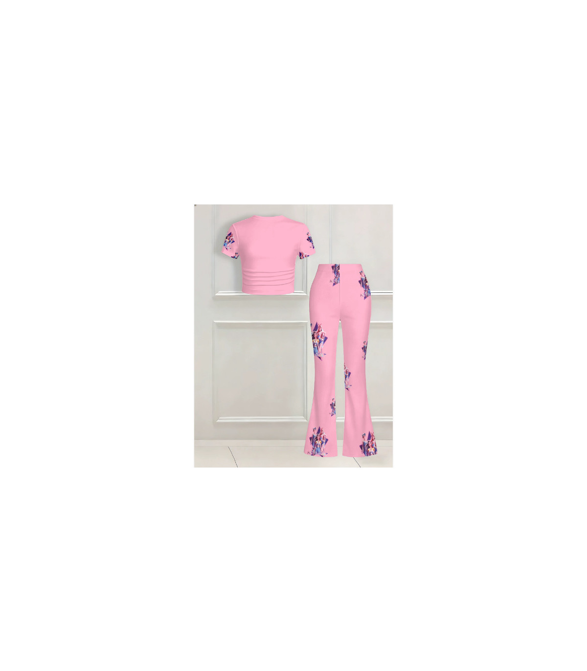 Set de Camiseta y pantalón Huntrix 🌟 Moda Primavera, Verano y Otoño