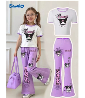 Conjunto Kuromi Sanrio Niña adorablemente rebelde