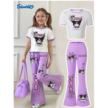 Conjunto Kuromi Sanrio Niña adorablemente rebelde