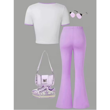 Conjunto Kuromi Sanrio Niña adorablemente rebelde