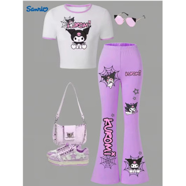 Conjunto Kuromi Sanrio Niña adorablemente rebelde