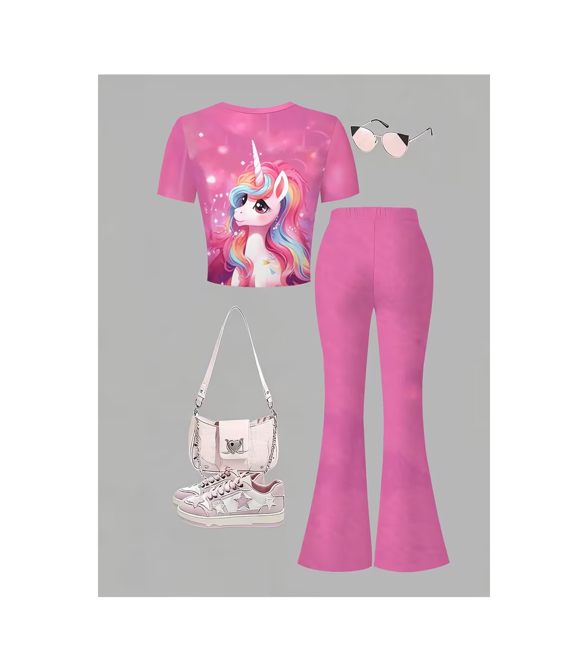 Conjunto Unicornio Niña 🦄 Pack 4 Piezas con Accesorios