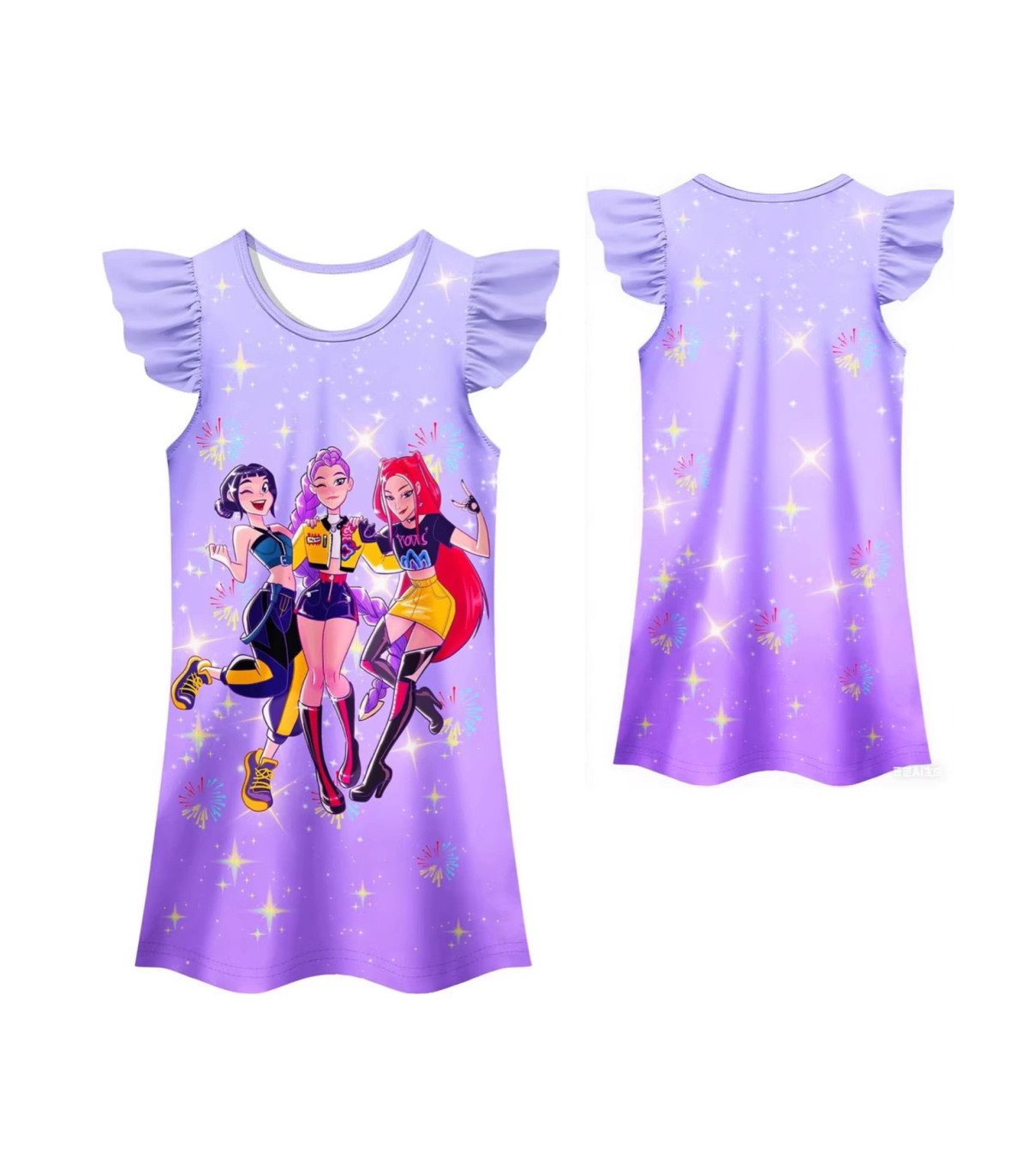 👗 Vestido K-Pop Niña "Demon Hunters" | Estilo Idol Coreano