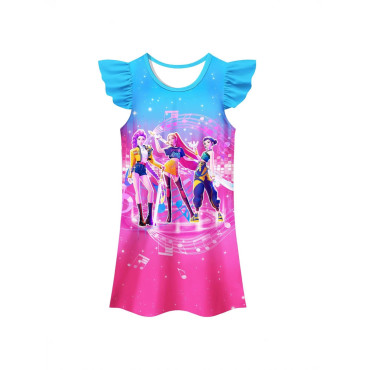 👗 Vestido K-Pop Niña "Demon Hunters" | Estilo Idol Coreano