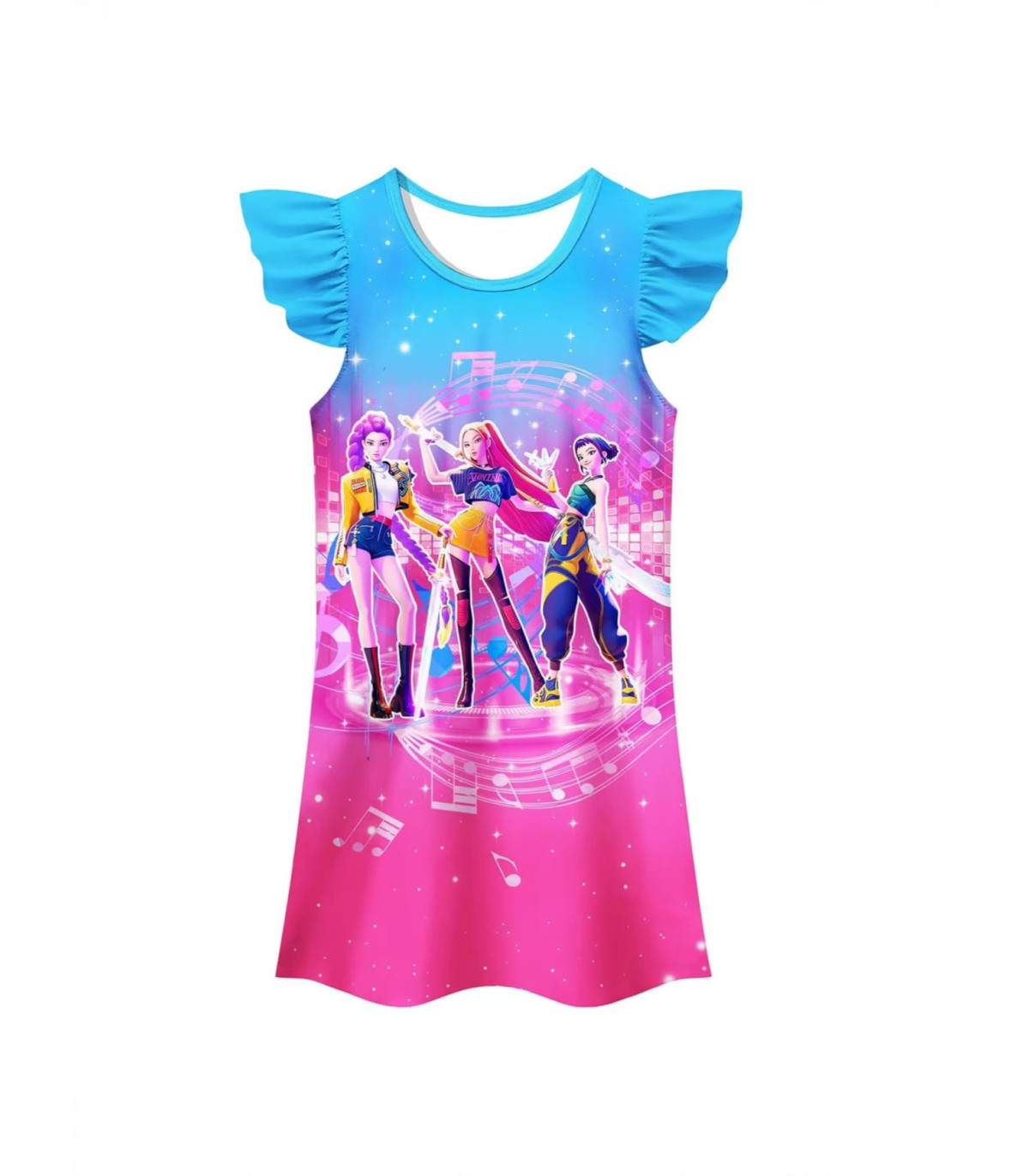 👗 Vestido K-Pop Niña "Demon Hunters" | Estilo Idol Coreano