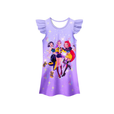 👗 Vestido K-Pop Niña "Demon Hunters" | Estilo Idol Coreano