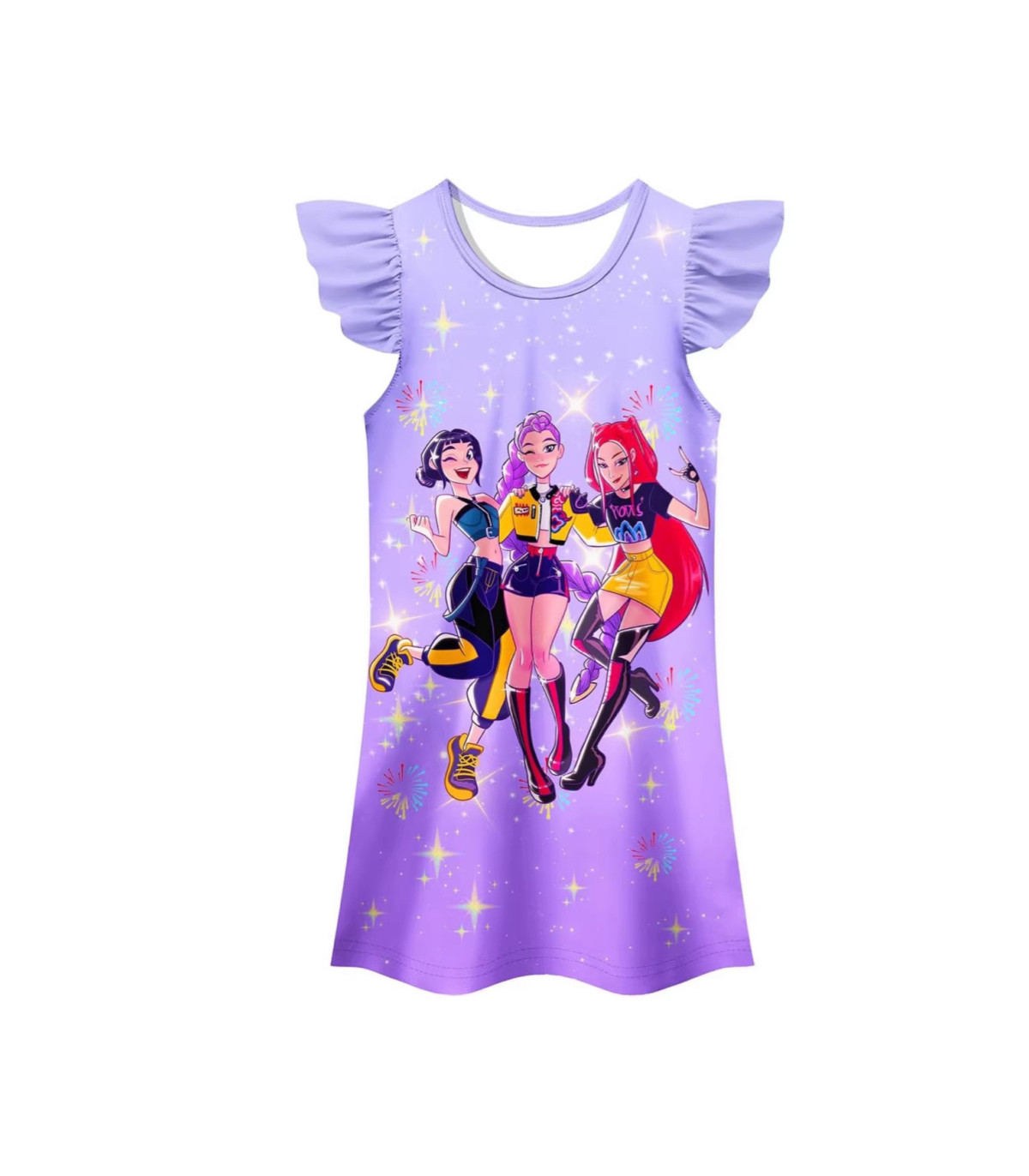 👗 Vestido K-Pop Niña "Demon Hunters" | Estilo Idol Coreano