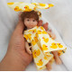 Mini muñeca bebé reborn silicona 15 cm realista ojos abiertos barata 49,99€