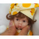 Mini muñeca bebé reborn silicona 15 cm realista ojos abiertos barata 49,99€