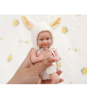 Muñeca bebé reborn silicona sólida 15,2 cm Maddie con vestido regalo 49,99€