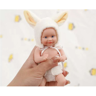 Muñeca bebé reborn silicona sólida 15,2 cm Maddie con vestido regalo 49,99€