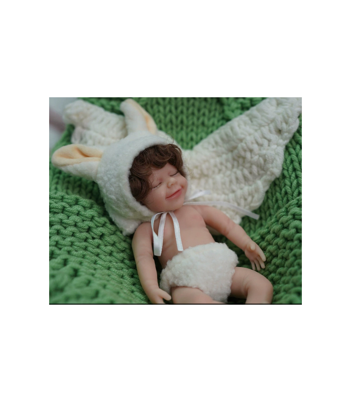 Muñeca reborn silicona 15 cm lavable realista con ropa intercambiable 49,99€