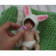 Muñeca reborn silicona 15 cm lavable realista con ropa intercambiable 49,99€