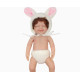 Muñeca reborn silicona 15 cm lavable realista con ropa intercambiable 49,99€