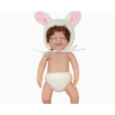 Muñeca reborn silicona 15 cm lavable realista con ropa intercambiable 49,99€