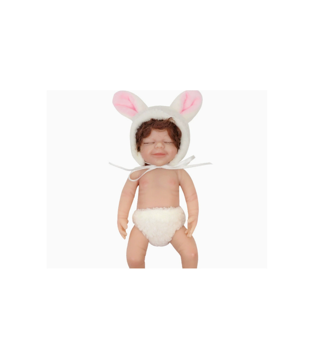 Muñeca reborn silicona 15 cm lavable realista con ropa intercambiable 49,99€