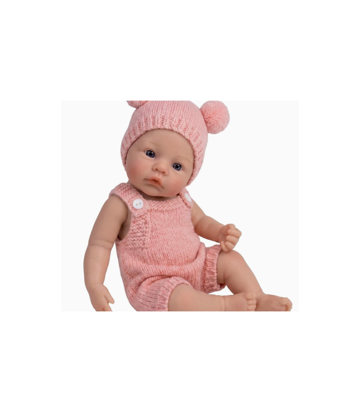 Muñeca Meadow reborn 30 cm Q elastic realista con suéter rosa 149,99€