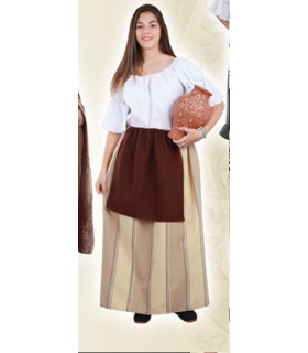falda  medieval rayas