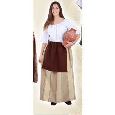 falda  medieval rayas