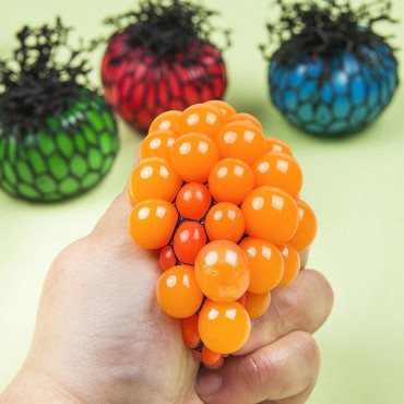 Funny anti stress Cara relieve Bola de uva autismo Mood squeeze Relief ADHD juguete