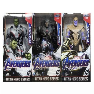 Marvel Avengers Thanos Hulk War Machine Anime Figures Toy PVC Action Figure Movie Collection Model Toys for Kids Gift 33cm