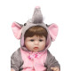 bebe reborn con disfraz de elefante