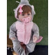 bebe reborn con disfraz de elefante