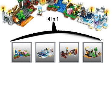 lote mi mundo  de minecraft 408 piezas