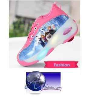 deportivas ruedas y led   frozen