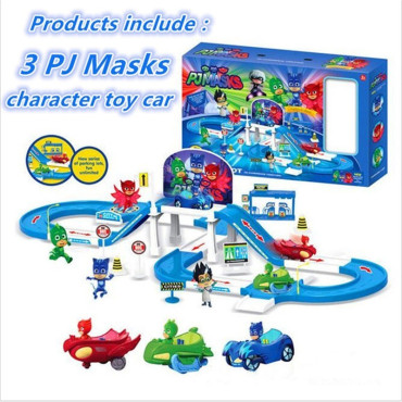 pj mask Centro de Comando de aparcamiento coche caracteres catboy owlette gekko