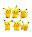 lote de 6 figuras de pokemon pikachu