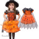 disfraz halloween brujita naranja  para niñas