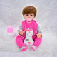 bebe reborn   mono rosa de 42cm