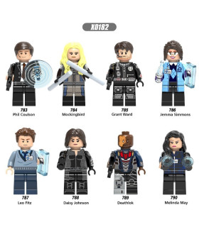 LOTE DE 8 FIGURAS tipo lego de los agentes de shield