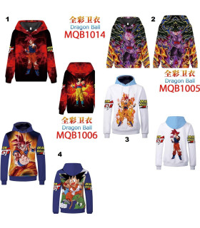 sudadera dragon ball  z con capucha