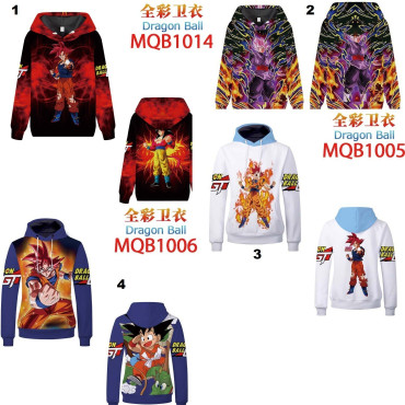 sudadera dragon ball  z con capucha