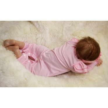 bebe reborn flor de 55cm  niña