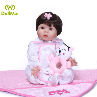 bebe reborn de 55cm que parpadea