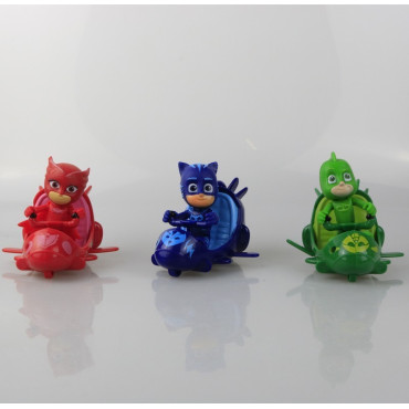 PJ masks Catboy Owlette Gekko coche y figura