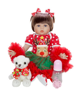 bebe reborn especial navidad de 55cm