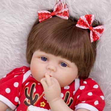 bebe reborn especial navidad de 55cm