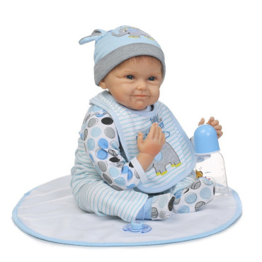 bebe reborn niño de 55cm sonriente