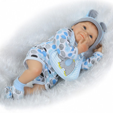 bebe reborn niño de 55cm sonriente