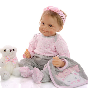 bebe reborn niña sonriendo