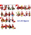 bloques de construcción de Navidad modelo Santa Claus figuras Grinch Joker Deadpool Darth juguetes