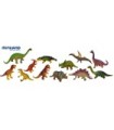 Dinosaurios - 12 Figuras en Bote con Asa