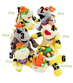 17-35 cm Koopa Bowser peluche juguetes de dibujos animados  Super Mario Bros Koopa Bowser