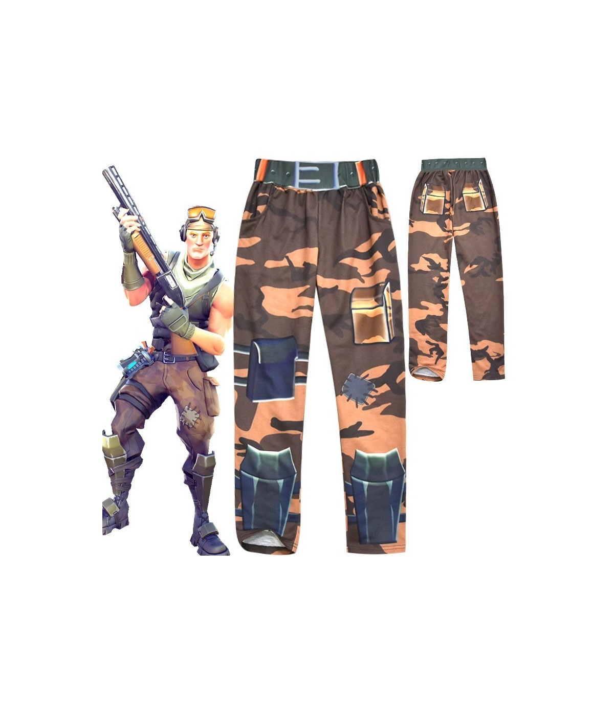 conjunto  chaqueta y pantalón  fortnite